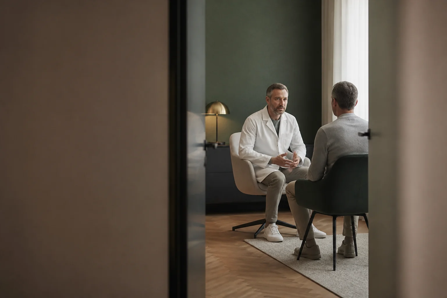 Diskretes ärztliches Beratungsgespräch